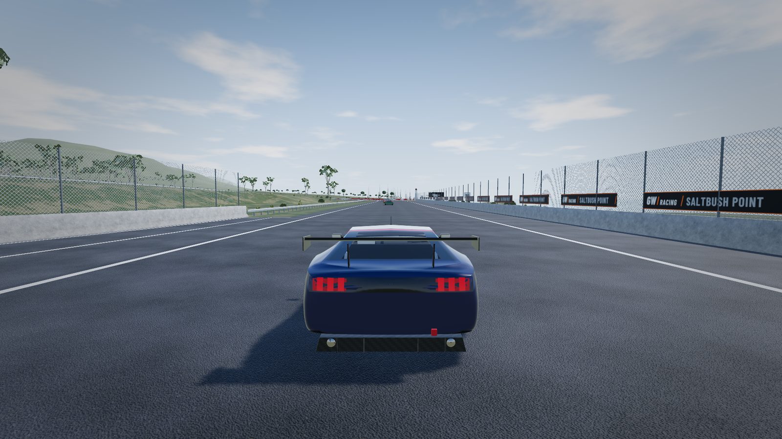 The start/finish straight